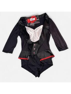 Leg Avenue Tuxedo Tailcoat Costume Set in Black